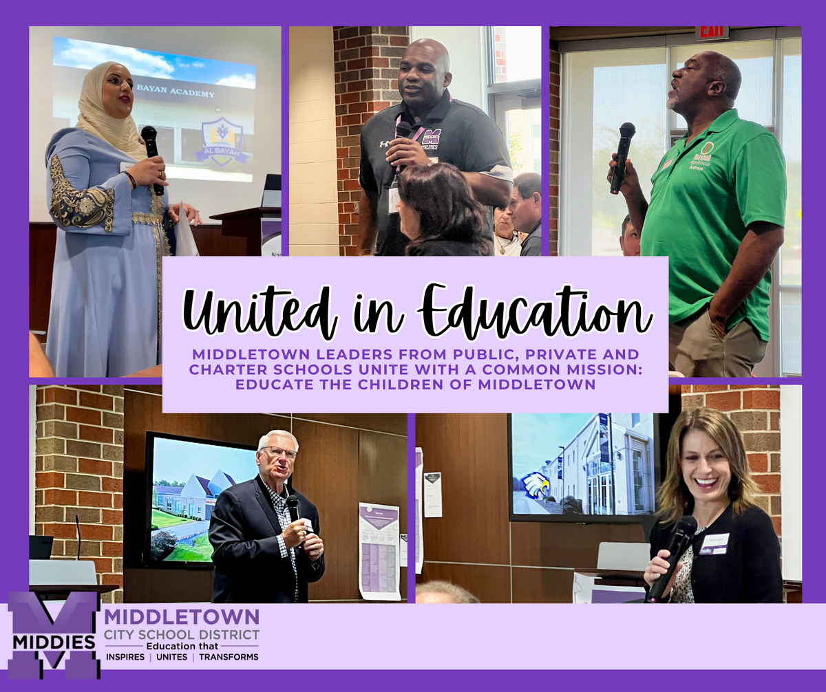 Picture collage of school leaders
